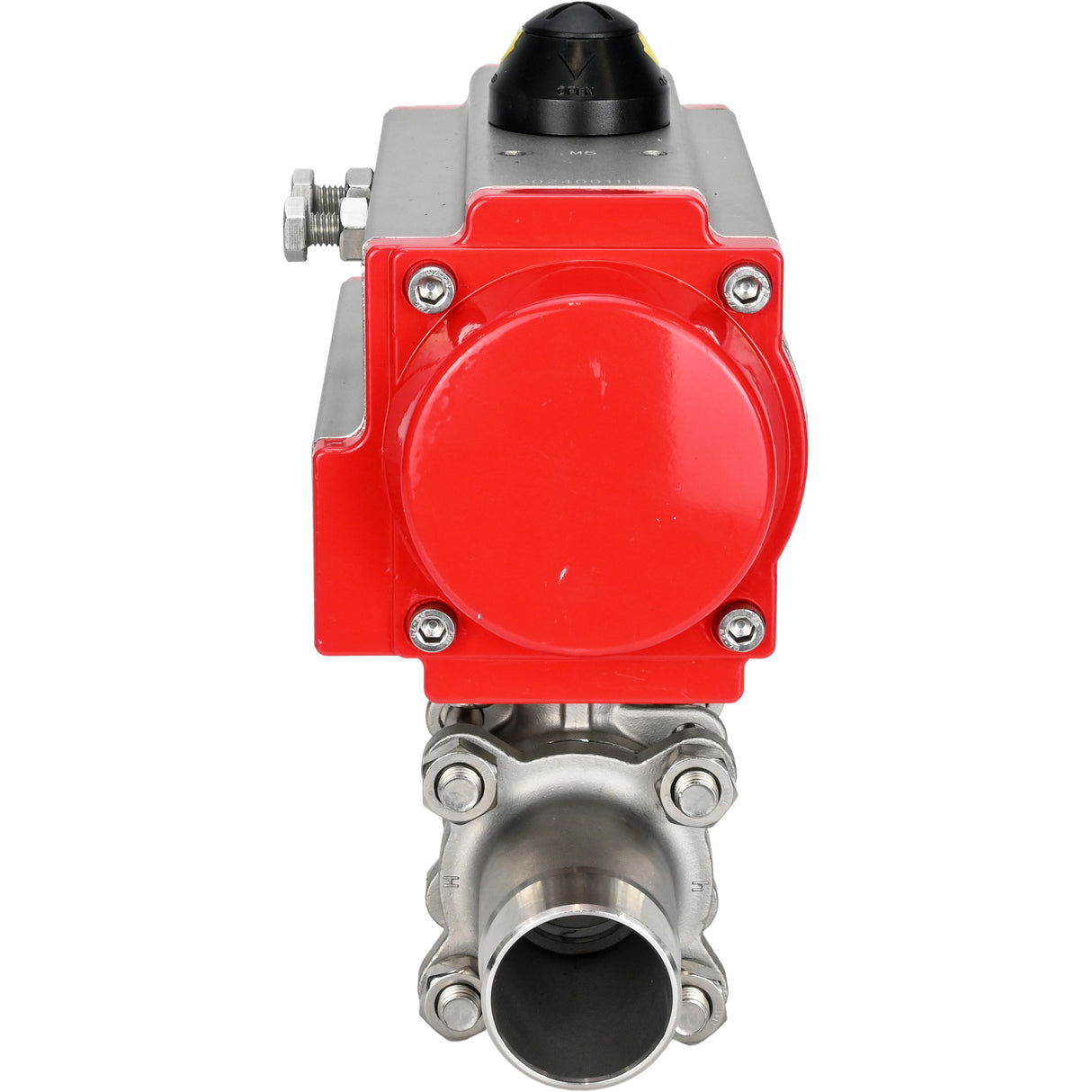 Ball valves Elephant BV3131P(3pc)-FP-W-ISO-H LONG DN10-150 full bore, body - stainless steel 304, welding, with pneumatic actuator Elephant PA-SA