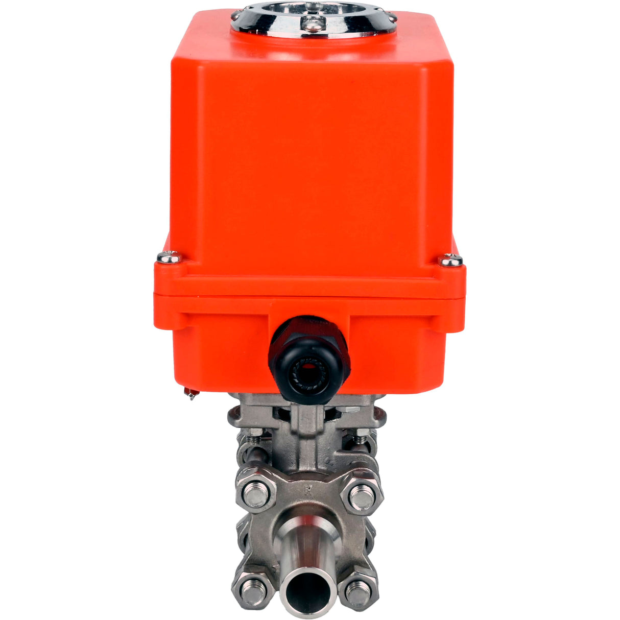 Ball valves Elephant BV3131P(3pc)-FP-W-ISO-H LONG full bore, body - stainless steel 304, welded, with 1/4-turn electric drive Elephant QT-N-EM-O1-220VAC-U1 MINI 220V