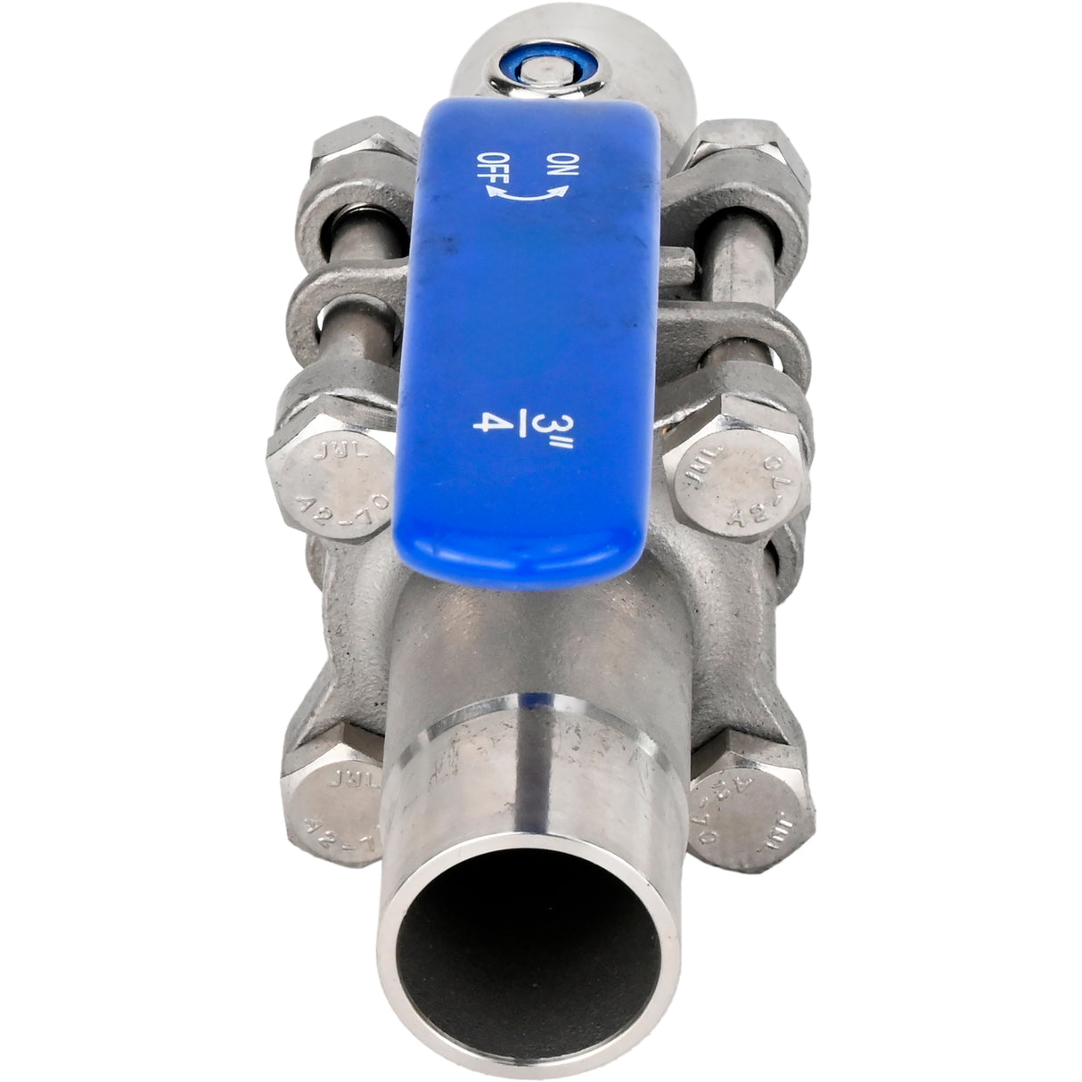 Ball valves Elephant BV3131P(3pc)-FP-W-H stainless steel SS304, full bore, three-piece, seal - PTFE, welded, with handle