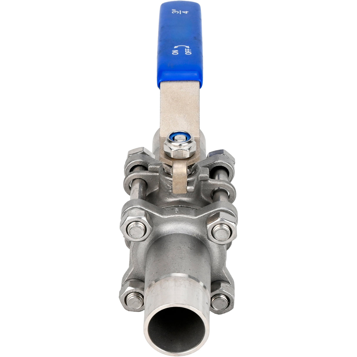Ball valves Elephant BV3131P(3pc)-FP-W-H stainless steel SS304, full bore, three-piece, seal - PTFE, welded, with handle