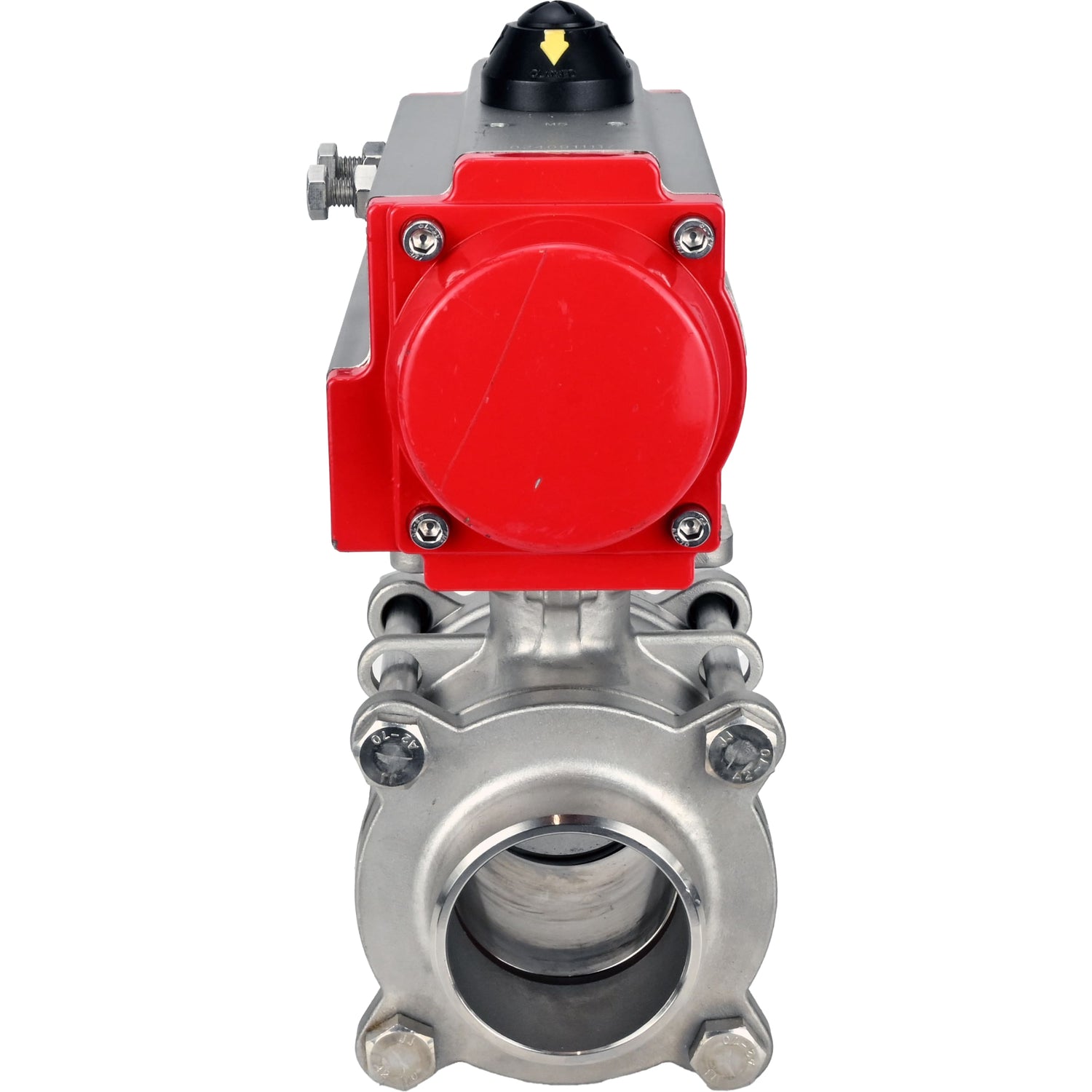 Ball valves Elephant BV3232P(3pc)-FP-W-ISO-H WDVF DN15-32 63 bar full bore, body - 316 stainless steel, seal - PTFE, for welding, with pneumatic drive PA-DA
