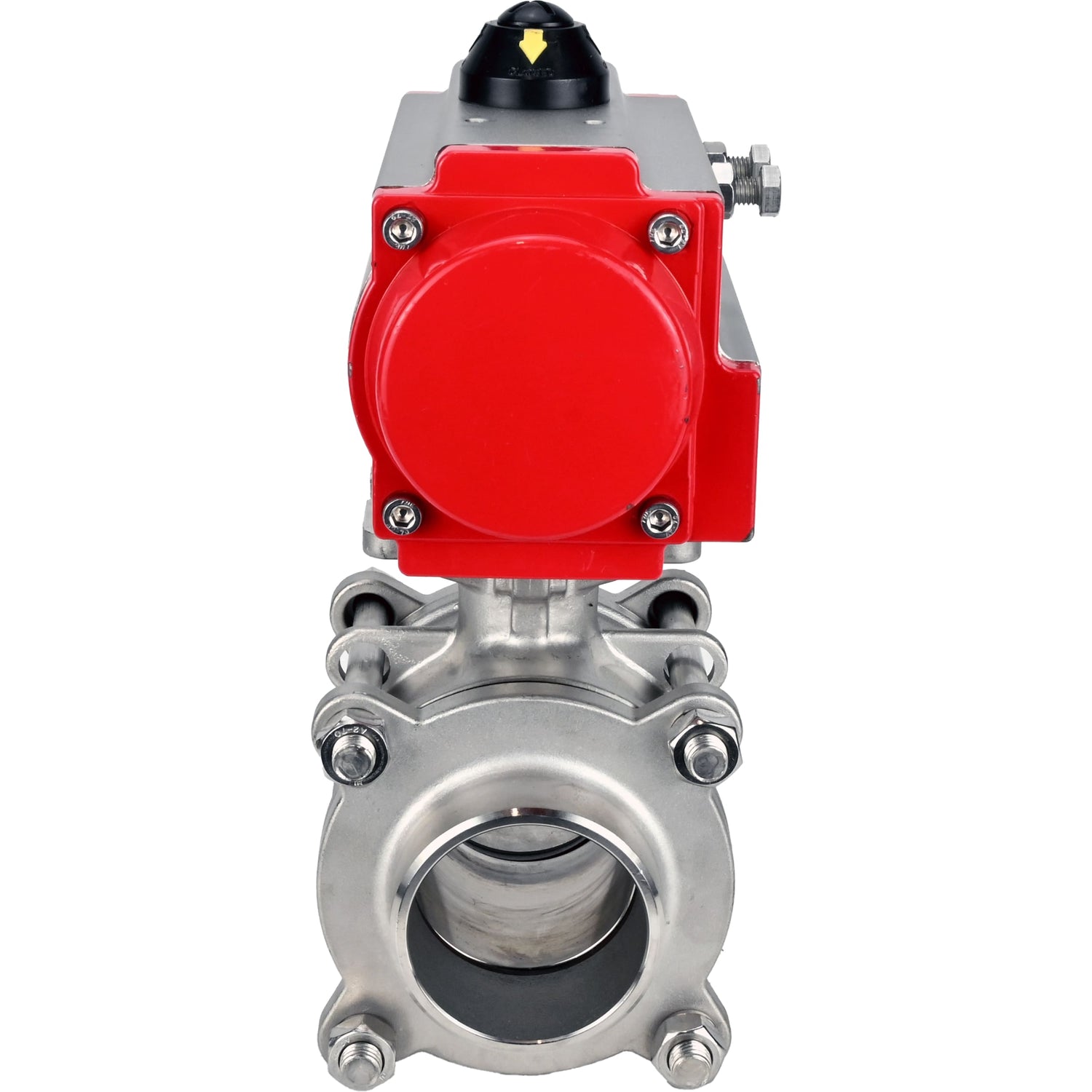 Ball valves Elephant BV3232P(3pc)-FP-W-ISO-H WDVF DN15-32 63 bar full bore, body - 316 stainless steel, seal - PTFE, for welding, with pneumatic drive PA-DA