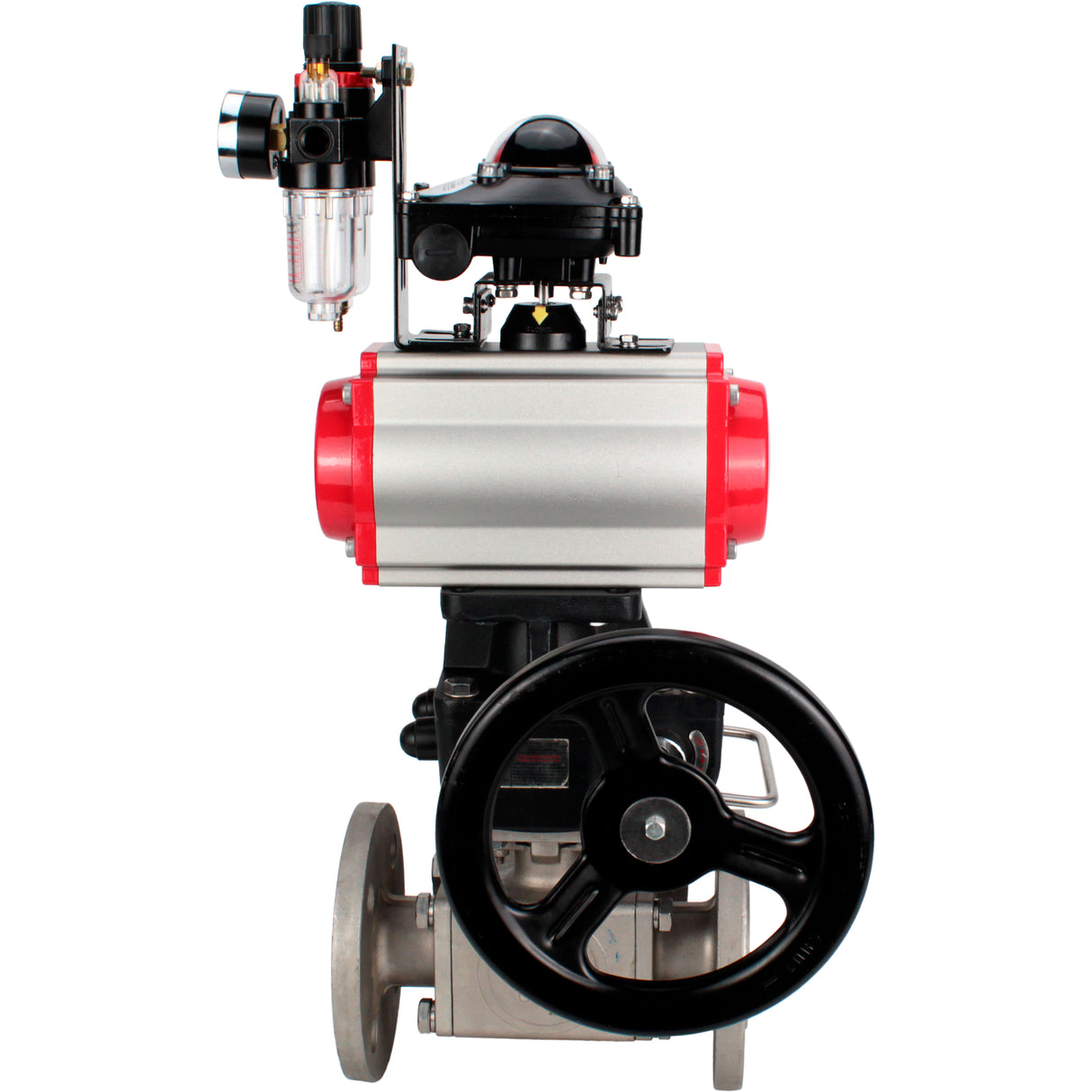 Ball valves Elephant BV3232P(4pc)-FP-3WL-F-ISO-H 16 bar full bore, flanged, body - stainless steel SS316, ISO flange F03/F04-F10/F12, square 9x9-19x19, s Mon/drive PA-DA, mon/distribution 4M310-08 24V, LSU APL-210N, Doubler MON3-700-T38-ISO and ATU A