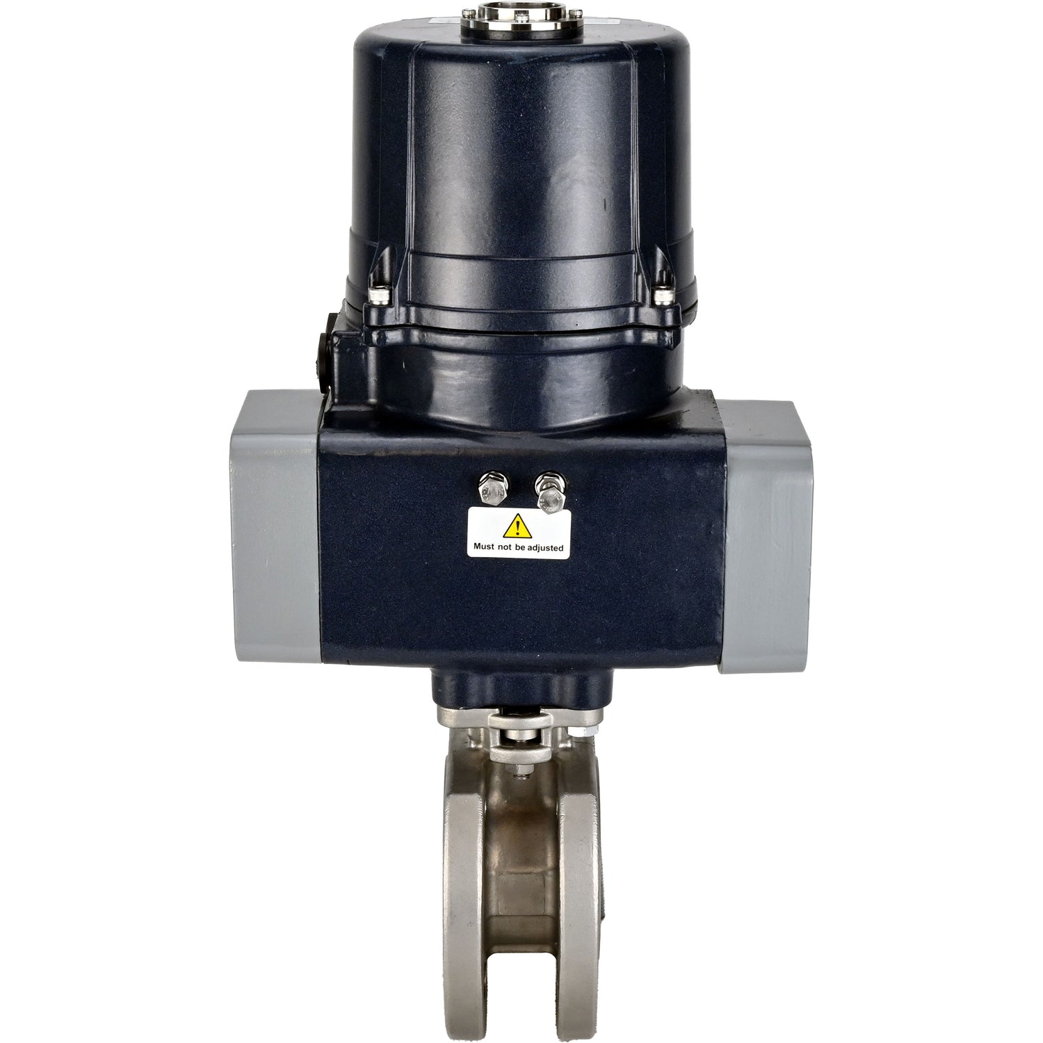 Ball valves Elephant BV3232P-FP-Fb-ISO-H full bore, interflanged, body - SS316 stainless steel, seal - PTFE, with electric quarter turn actuator Elephant QTSA-N-EM-O0-220VAC