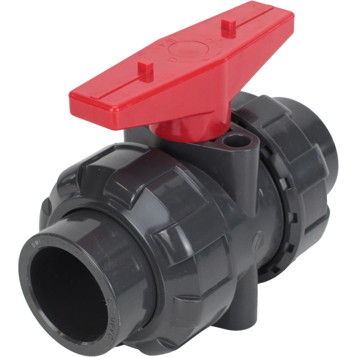 Ball valves Elephant BV4242E-FP-GRM-H, body material - UPVC, ball material - UPVC, seal - EPDM, with handle