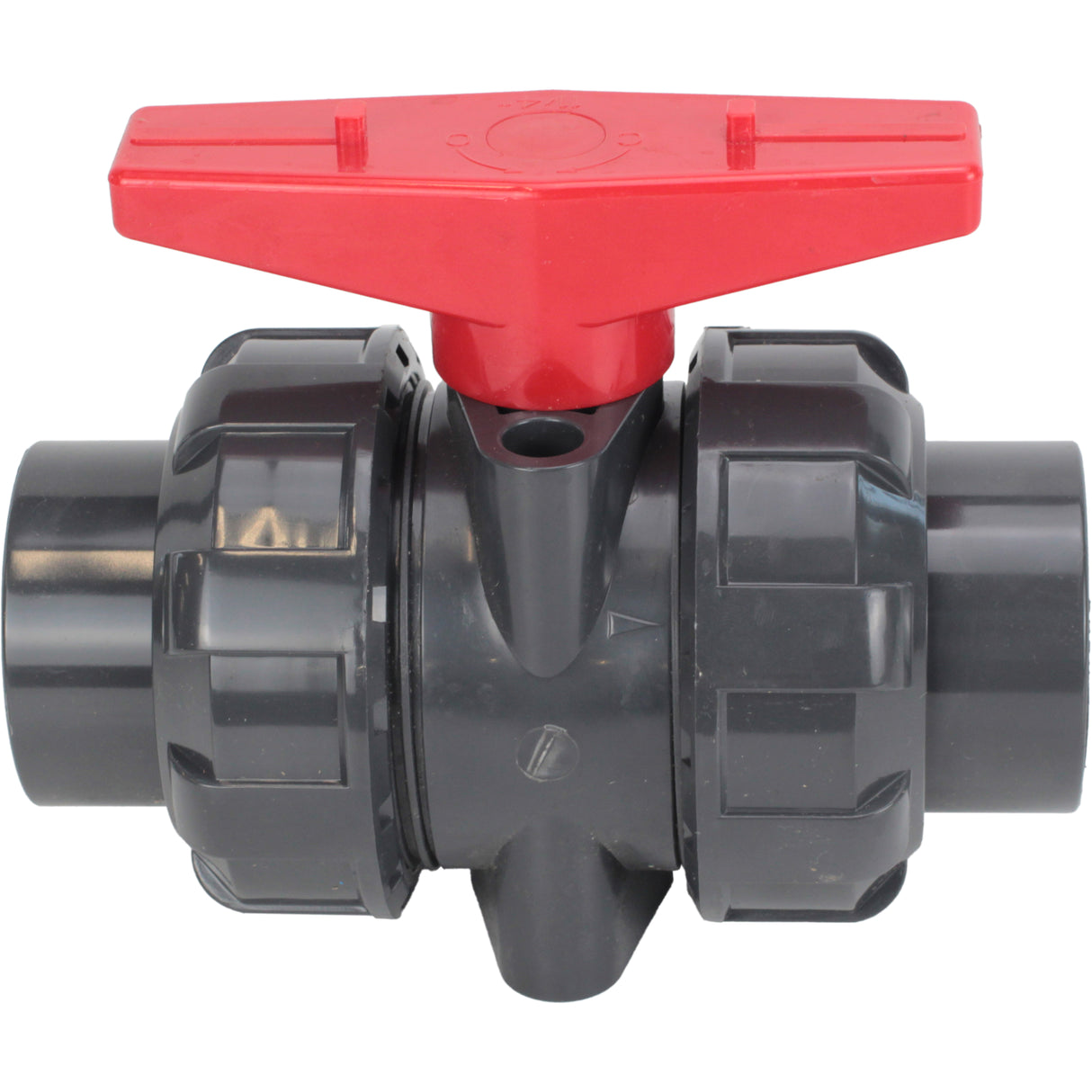 Ball valves Elephant BV4242E-FP-GRM-H, body material - UPVC, ball material - UPVC, seal - EPDM, with handle