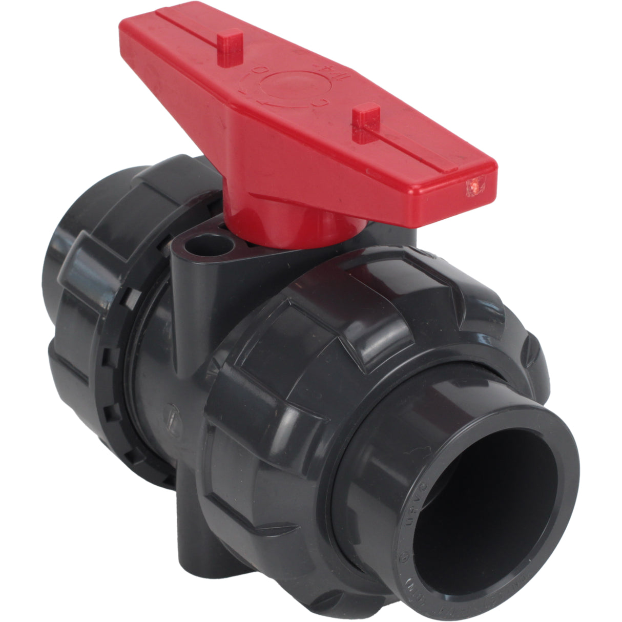 Ball valves Elephant BV4242E-FP-GRM-H, body material - UPVC, ball material - UPVC, seal - EPDM, with handle