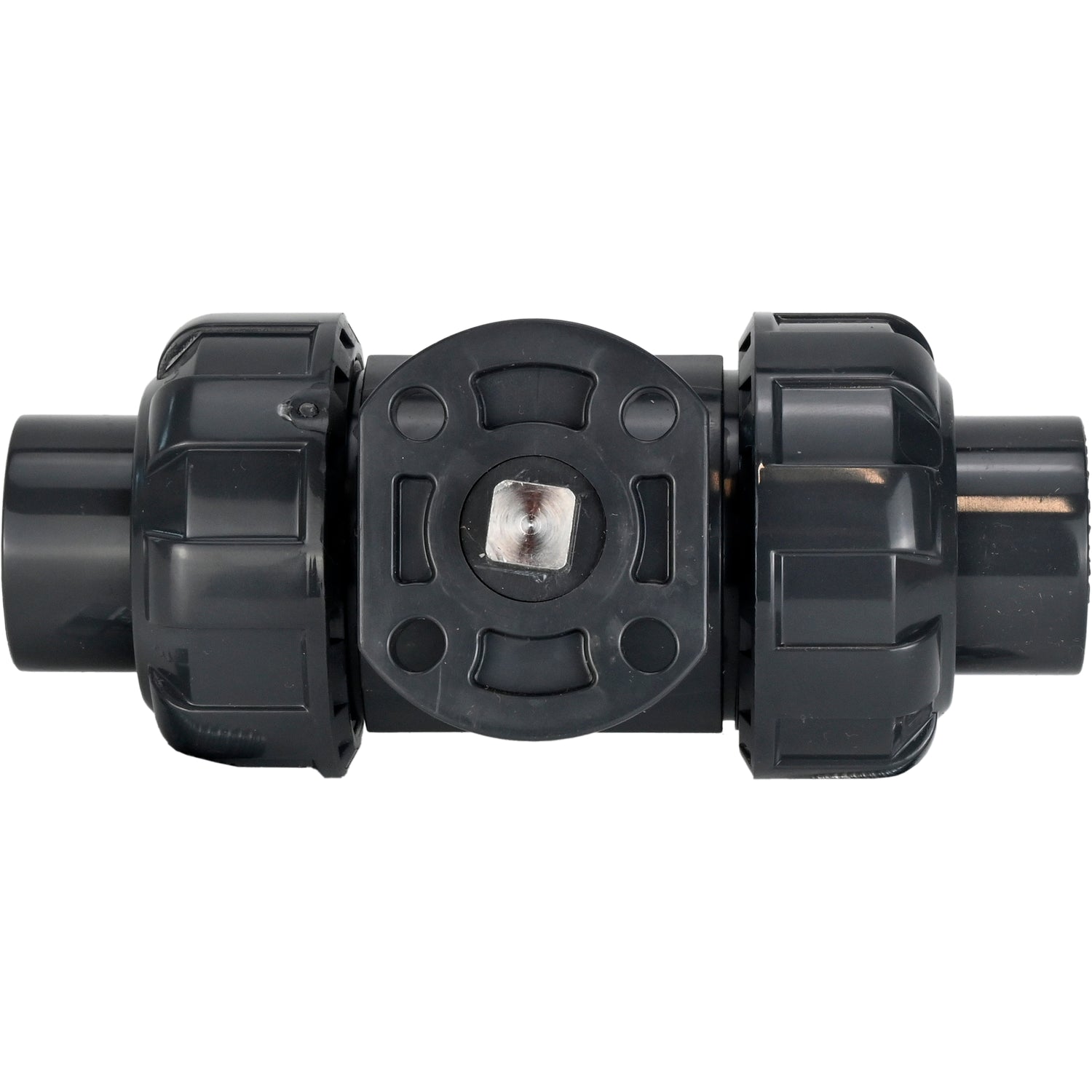 Ball valves Elephant BV4242E-FP-GRM-ISO, body material - UPVC, ball material - UPVC, seal - EPDM, with ISO flange and bare square stem