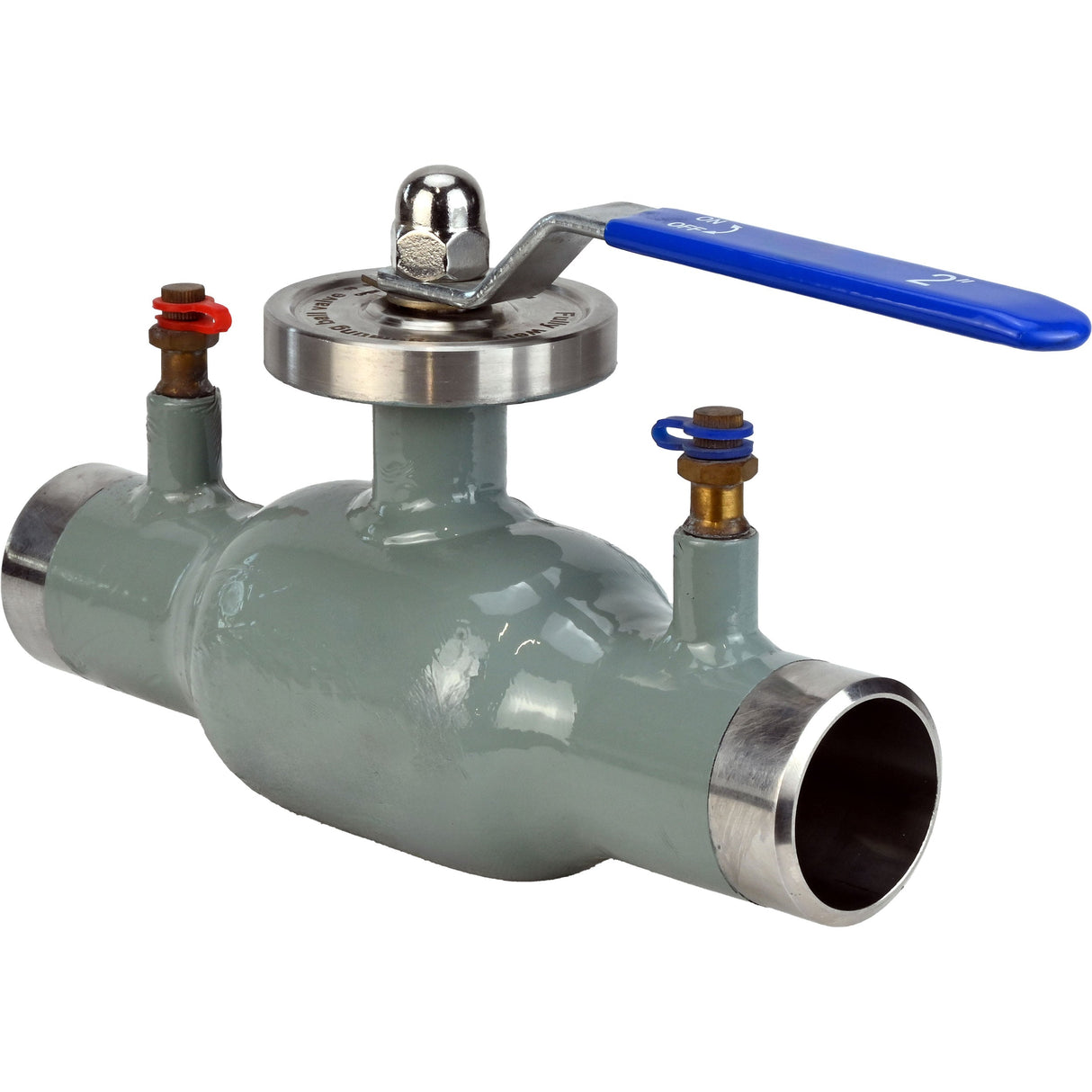 Control ball valves Elephant BVR3232P-SP-W-H stainless steel 316, inferiority passable, welded, with handle, with nipples