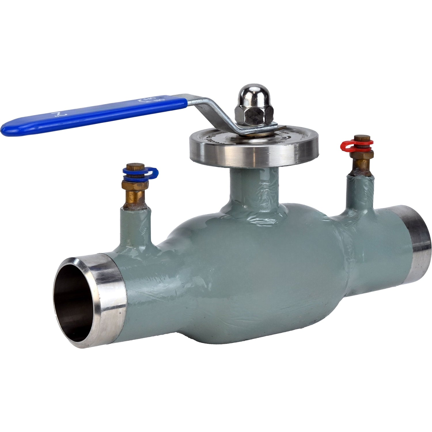 Control ball valves Elephant BVR3232P-SP-W-H stainless steel 316, inferiority passable, welded, with handle, with nipples