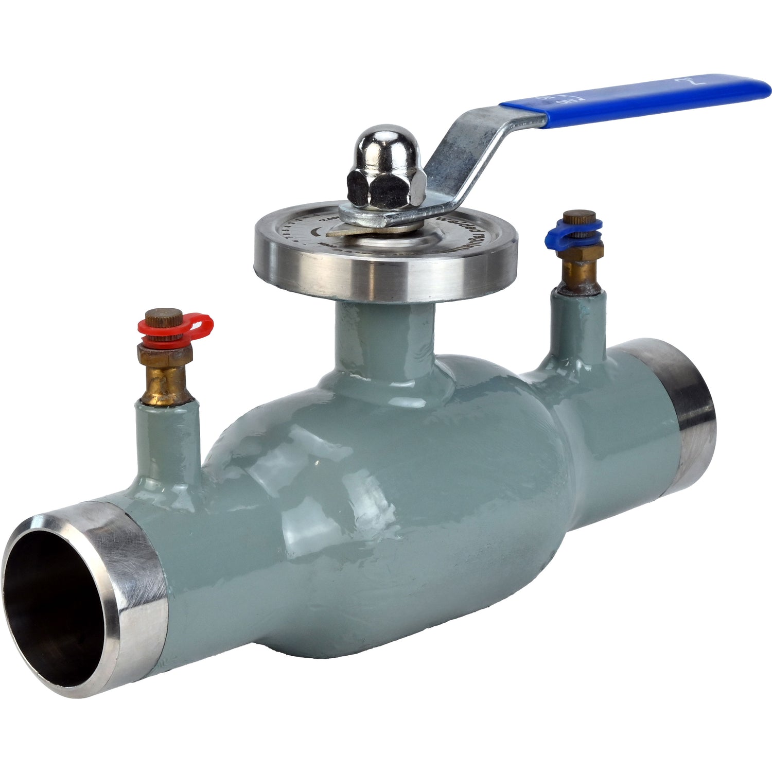 Control ball valves Elephant BVR3232P-SP-W-H stainless steel 316, inferiority passable, welded, with handle, with nipples