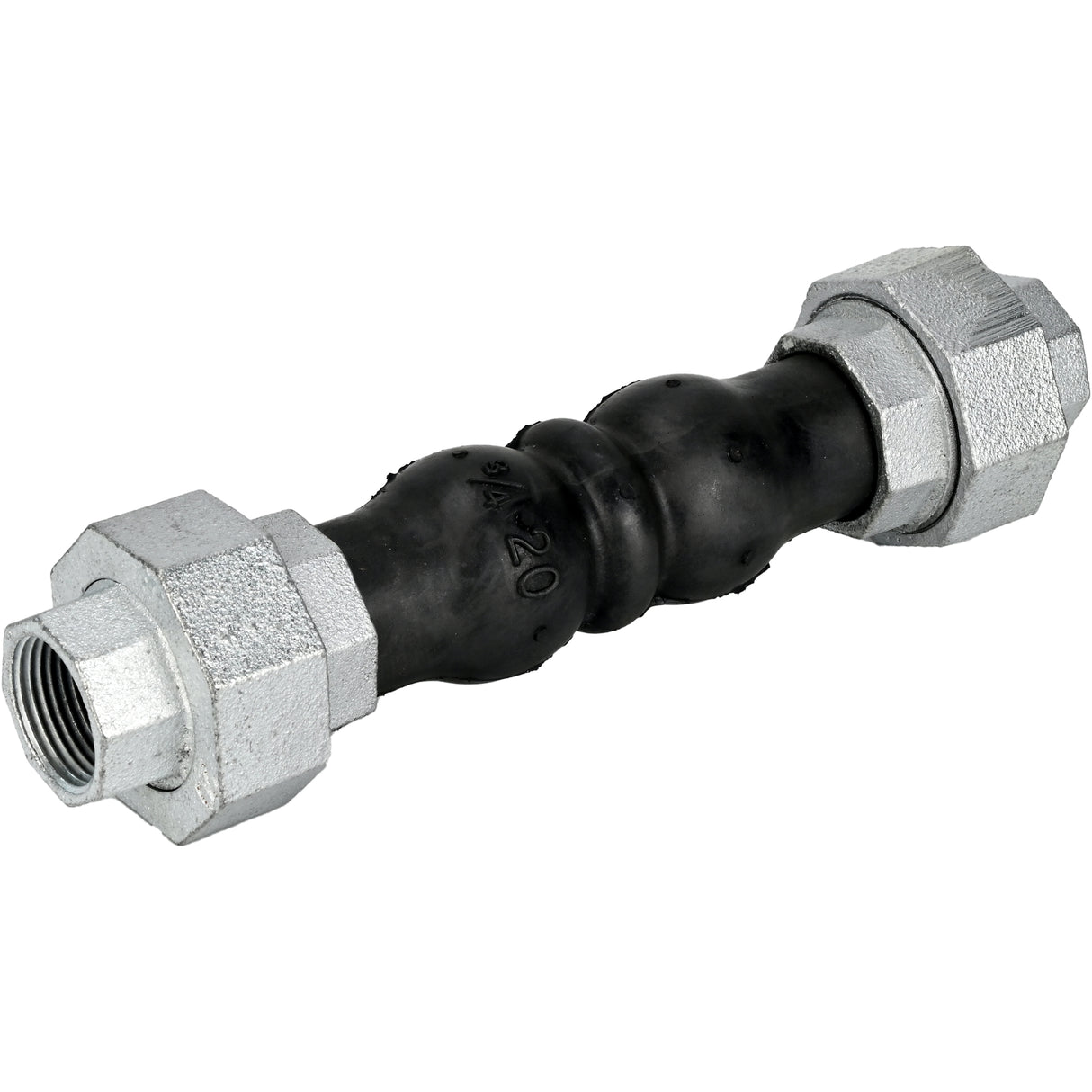 Rubber expansion joints Elephant CR-E17-T, rubber insert (body) - EPDM, connection type - threaded, material of threaded elements - cast iron