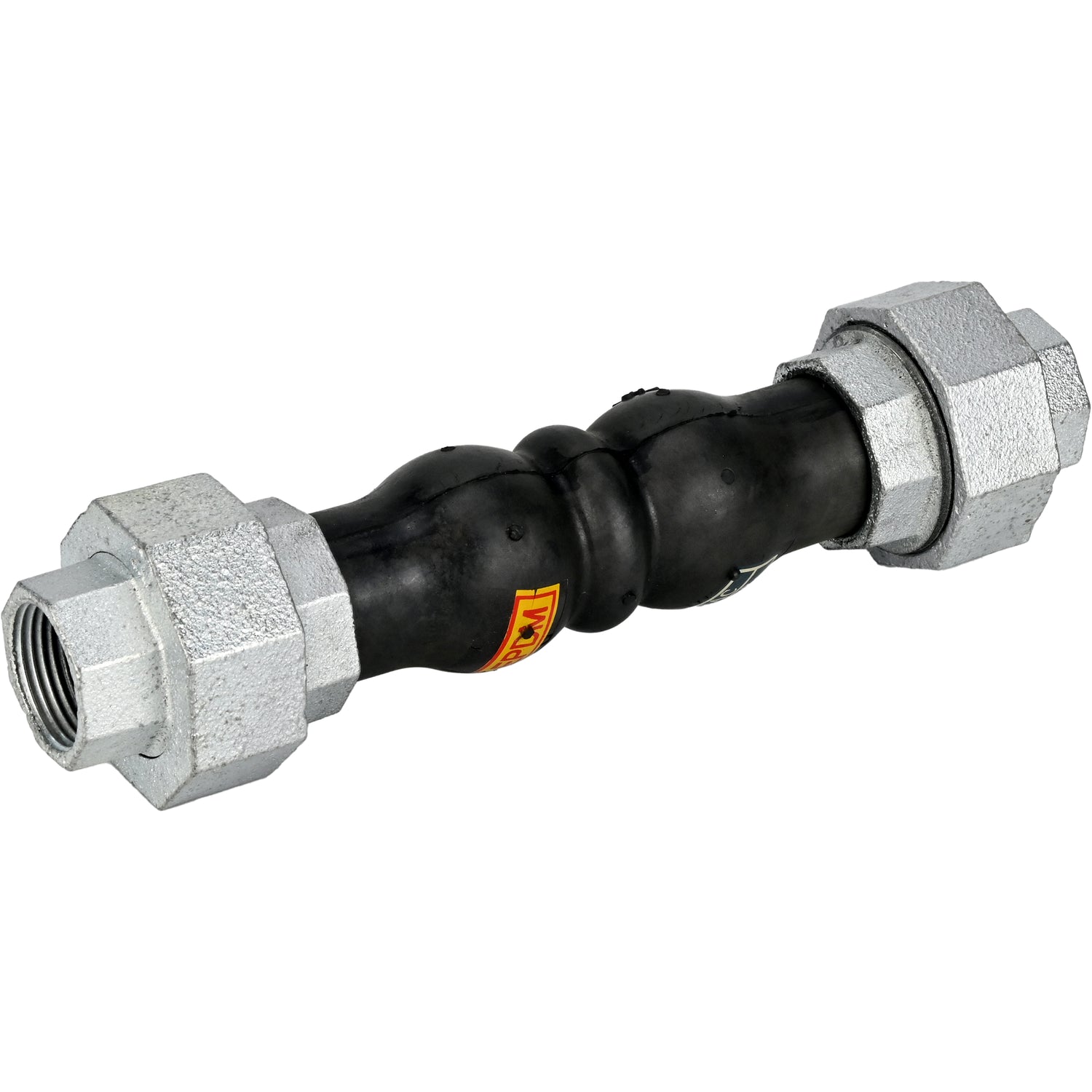 Rubber expansion joints Elephant CR-E17-T, rubber insert (body) - EPDM, connection type - threaded, material of threaded elements - cast iron