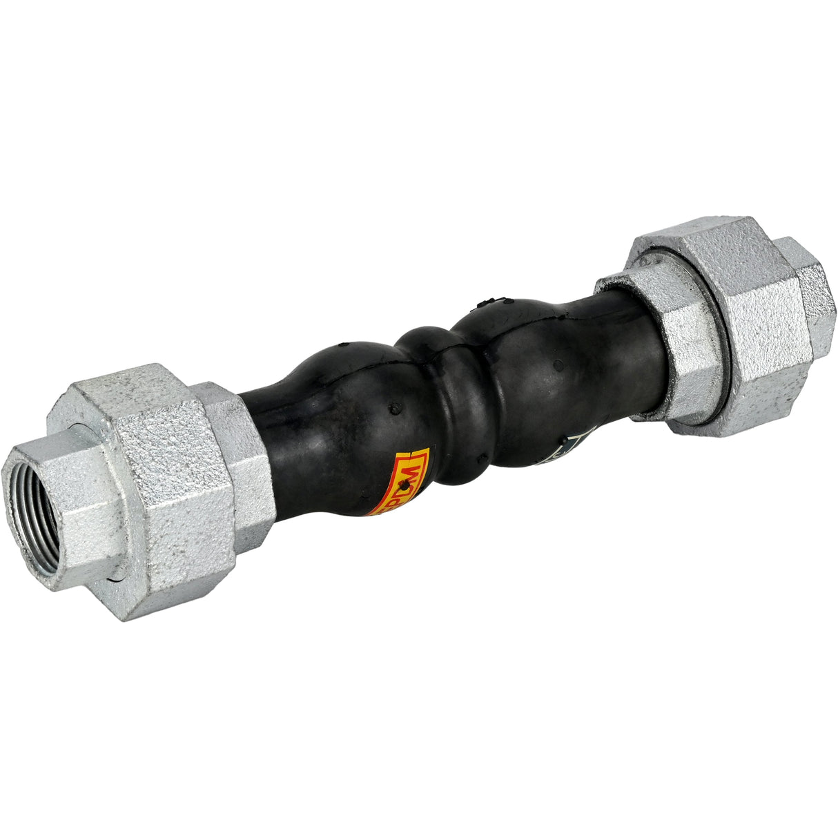 Rubber expansion joints Elephant CR-N17-T PN10, rubber insert (body) - NBR, connection type - threaded, threaded element material - galvanized cast iron