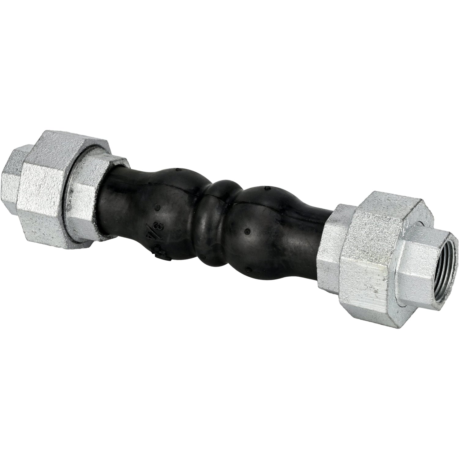 Rubber expansion joints Elephant CR-N17-T PN16, rubber insert (body) - NBR, connection type - threaded, threaded element material - galvanized cast iron