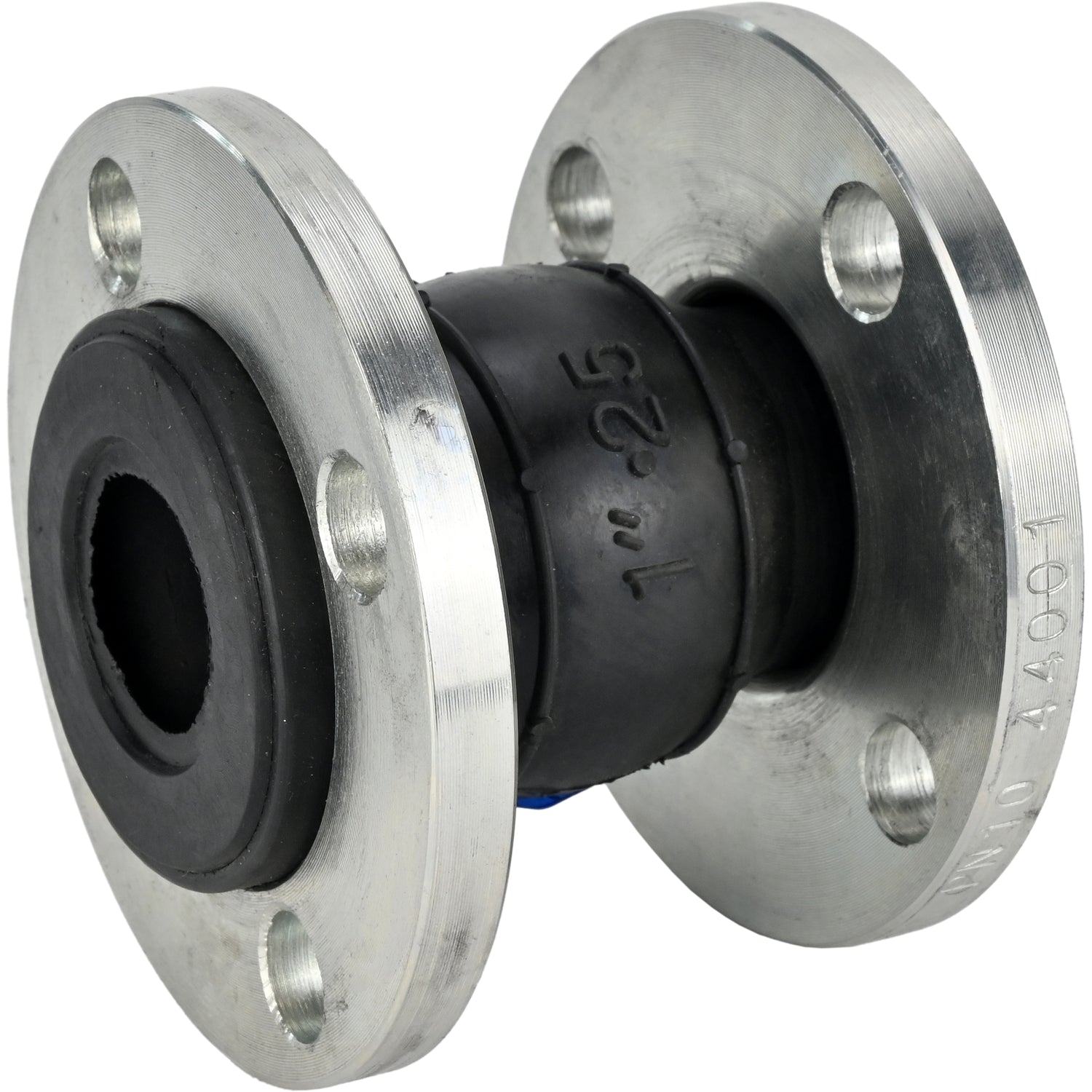Rubber compensator Elephant CR-E25-F PN16, rubber insert (body) - EPDM, connection type - flanged, flange material - galvanized carbon steel