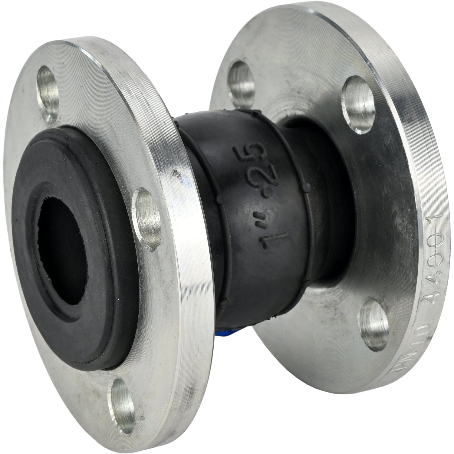 Rubber compensator Elephant CR-E25-F PN10, rubber insert (body) - EPDM, connection type - flanged, flange material - galvanized carbon steel