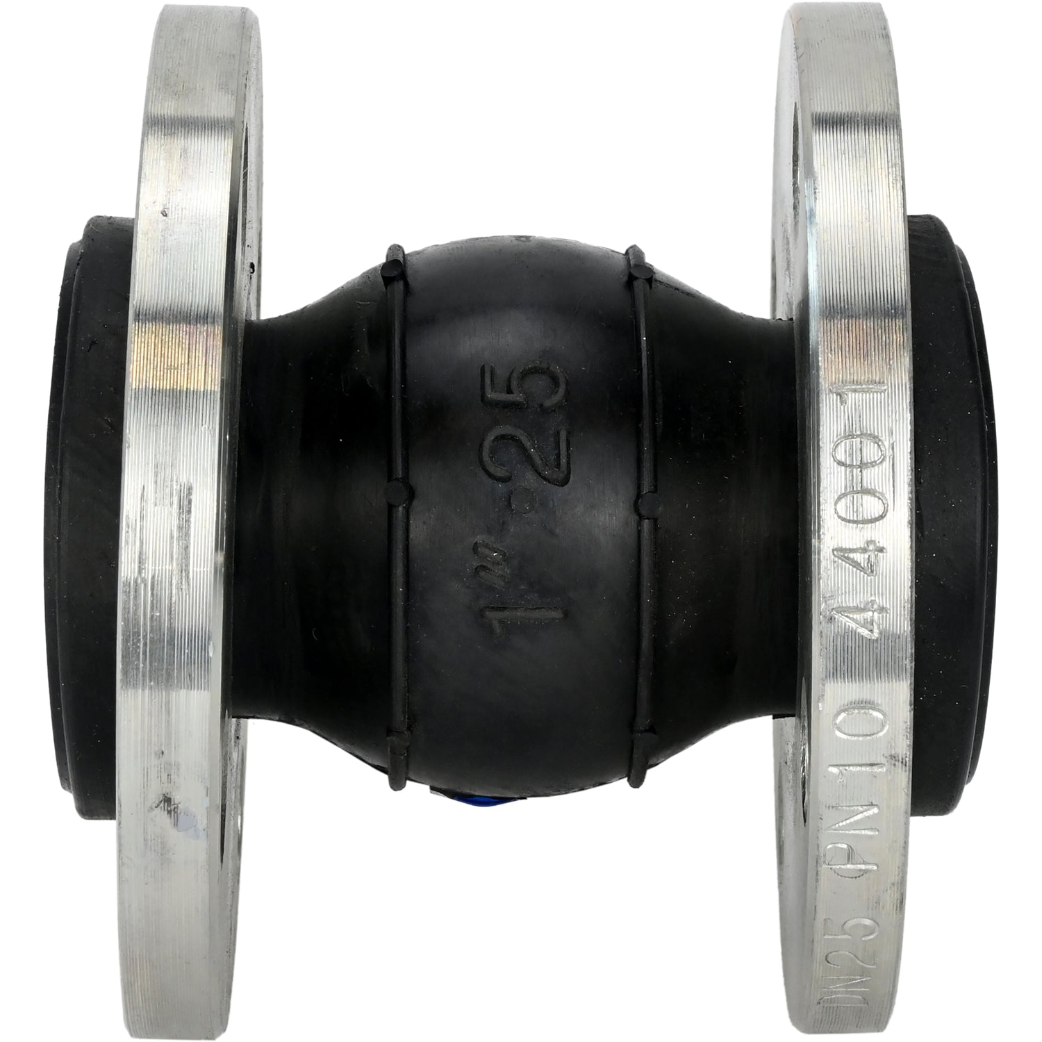 Rubber compensator Elephant CR-E25-F PN16, rubber insert (body) - EPDM, connection type - flanged, flange material - galvanized carbon steel