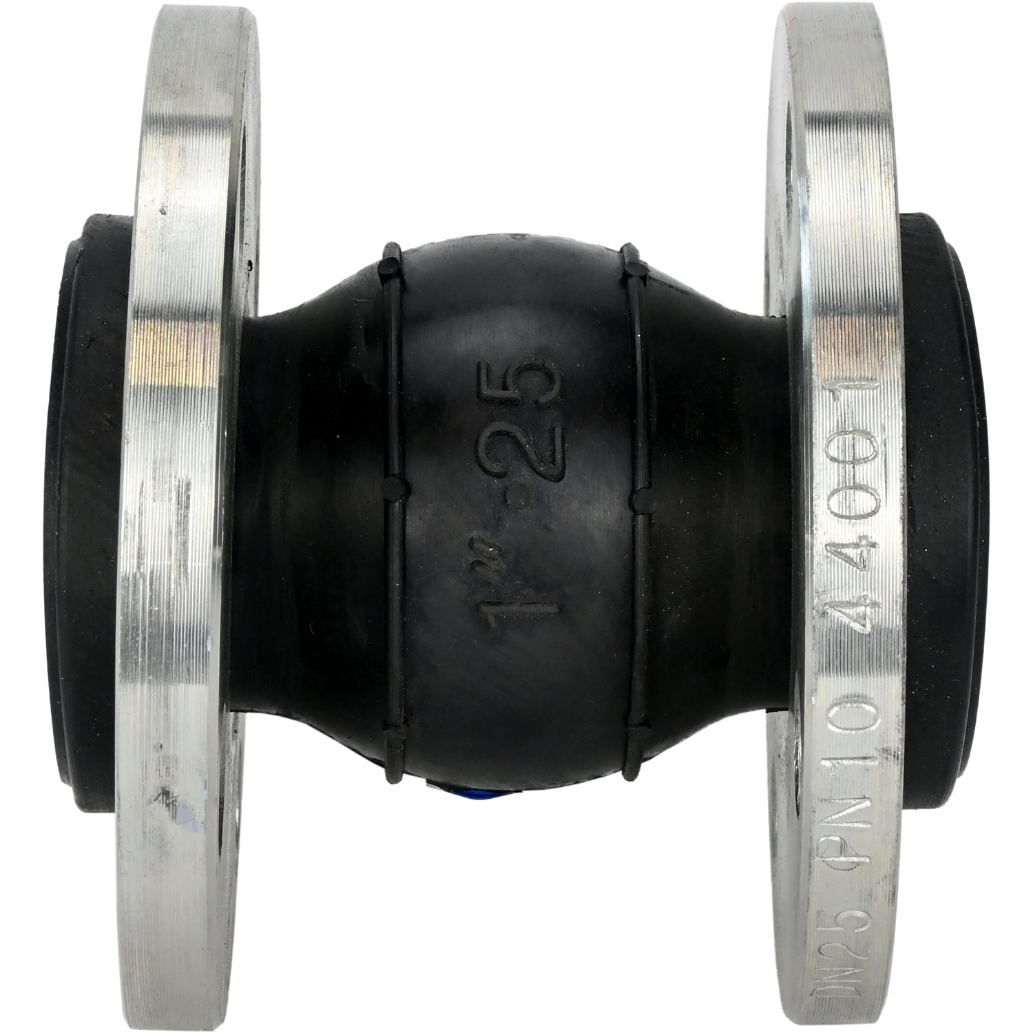 Rubber compensator Elephant CR-E25-F PN10, rubber insert (body) - EPDM, connection type - flanged, flange material - galvanized carbon steel