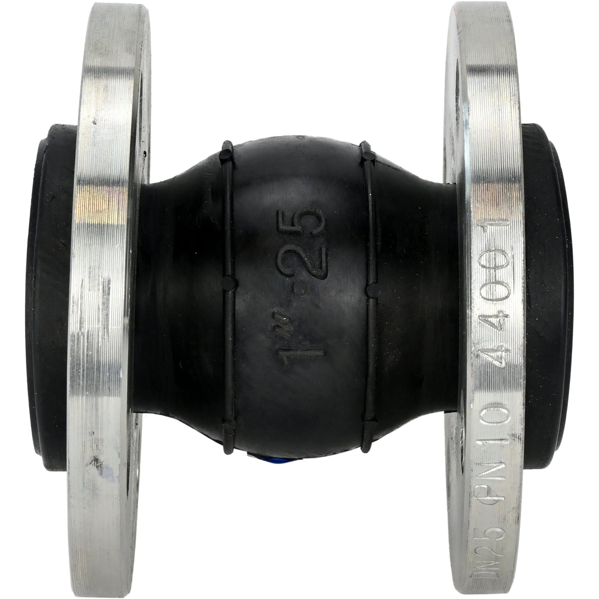 Rubber compensator Elephant CR-E25-F PN16, rubber insert (body) - EPDM, connection type - flanged, flange material - galvanized carbon steel