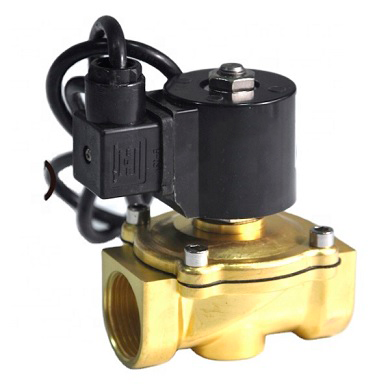 Two way normally closed direct acting electric solenoid valve Elephant DHDF11 normally closed F 24V, body material - brass, seal - NBR