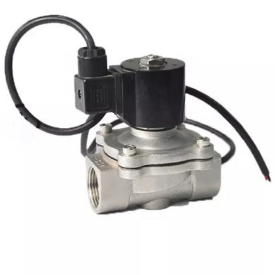 Two way normally closed direct acting electric solenoid valve Elephant DHDF11-S normally closed F 110/220V, body material - stainless steel AISI 304, seal - NBR