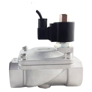 Two way normally open indirect acting electric solenoid valve Elephant DHDF21-NO-S 110/220V, body material - stainless steel AISI 304, seal - Viton