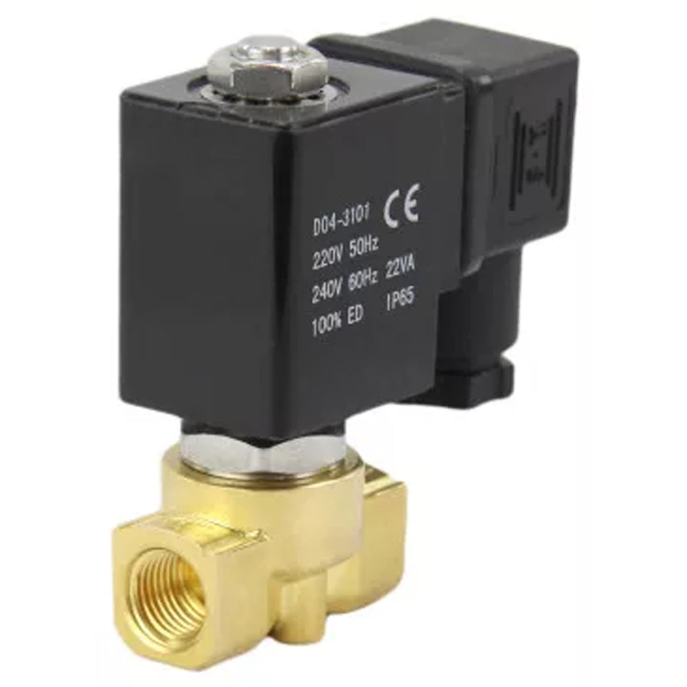 Two way normally closed Semi-direct acting electric solenoid valve Elephant DHP21 normally closed G YS-018 24V, body material - brass, seal - PTFE