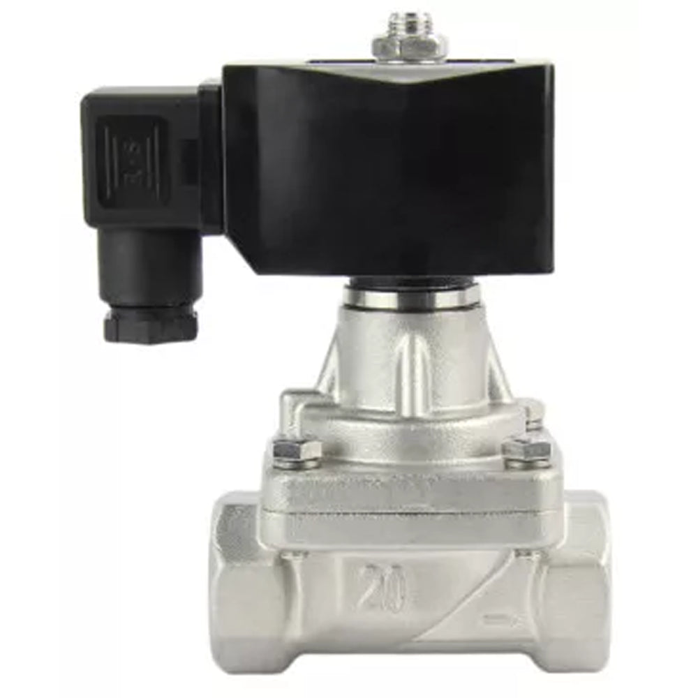 Two way normally closed Semi-direct acting electric solenoid valve Elephant DHP21-S normally closed SS304 G YS-018 24V, body material - stainless steel AISI 304, seal - PTFE