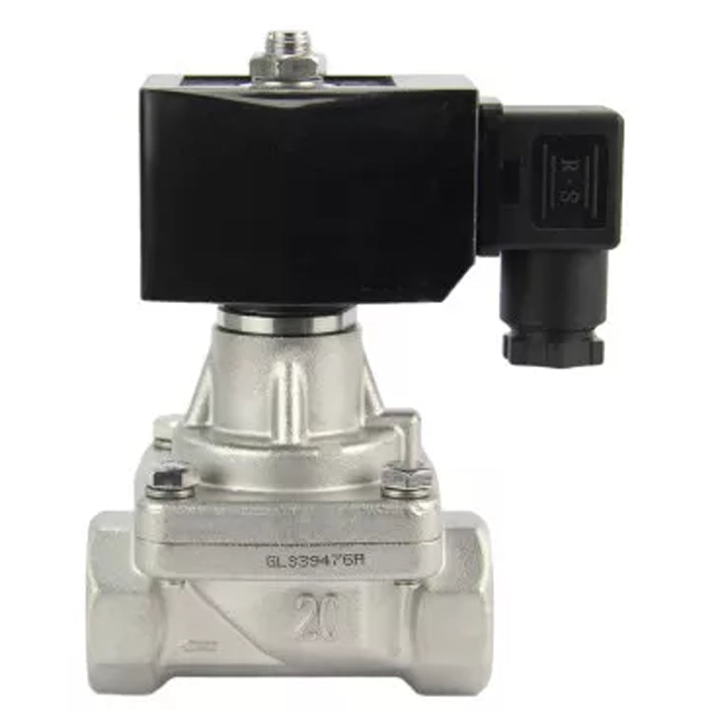 Two way normally closed Semi-direct acting electric solenoid valve Elephant DHP21-S normally closed SS304 G YS-018 24V, body material - stainless steel AISI 304, seal - PTFE