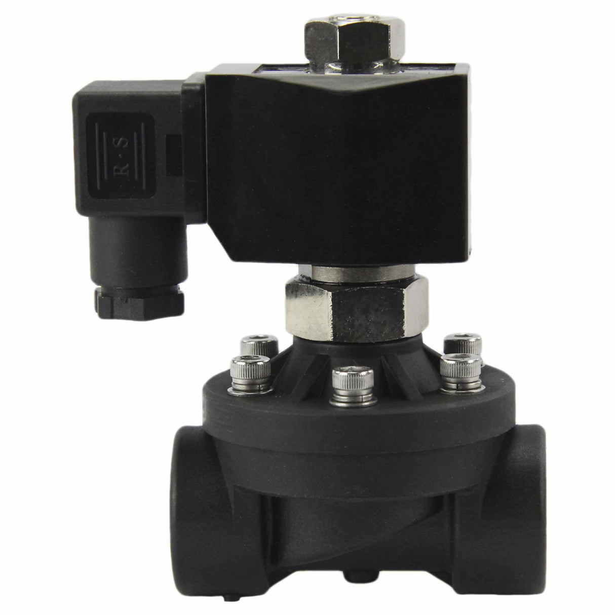 Two way normally open Semi-direct acting electric solenoid valve Elephant DW-51-NO VITON G 110/220V, body material - Nylon 66, seal - Viton