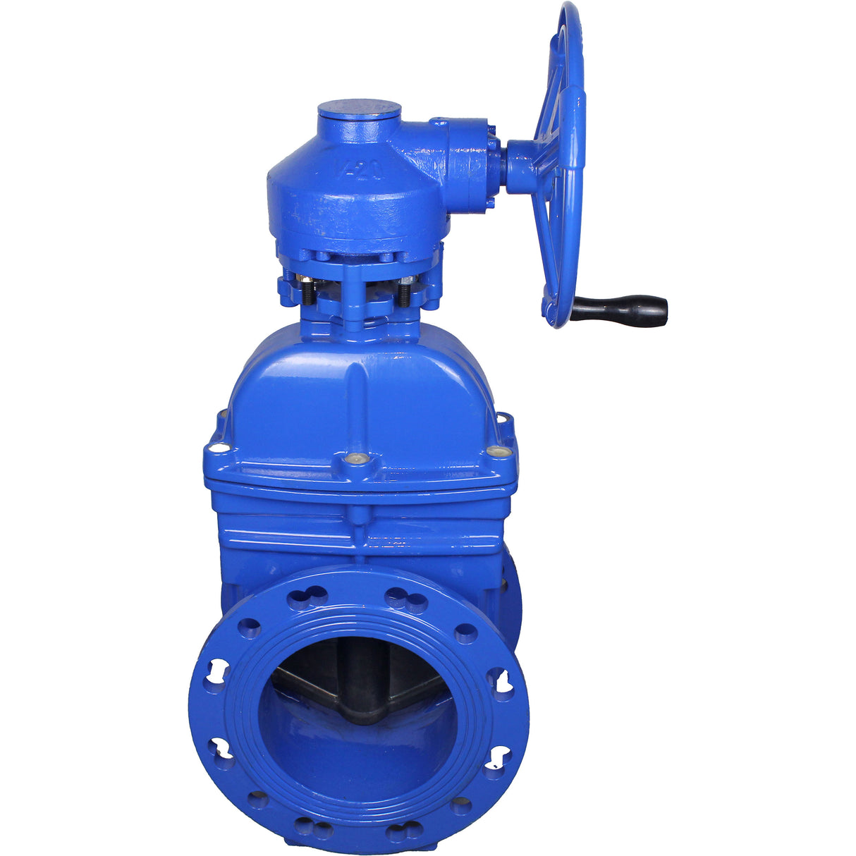 Wedge valves Elephant GVWN1414E-2W-F flanged wedge valves, wedge - rubber coated, spindle - non-rising, body - cast iron, seal - EPDM, with ISO flange with gearbox RMN1-360Z-T2,35-ISO