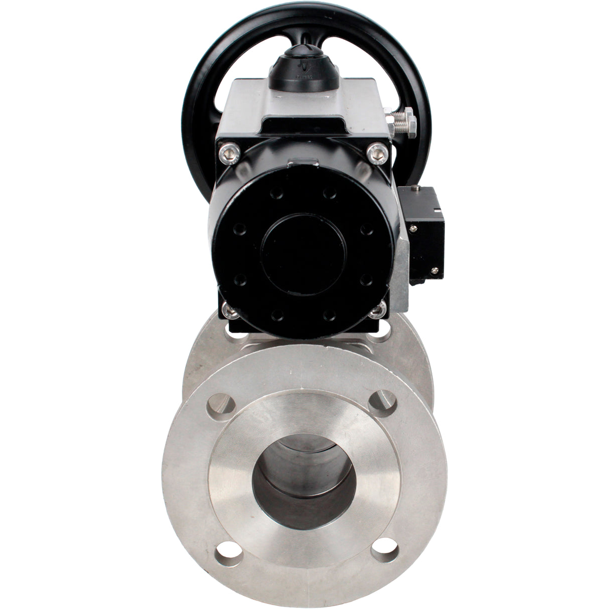 Ball valves Elephant BV3232P(2pc)-FP-F-ISO-H DN80-100 16 bar, full bore flanged, stainless steel SS316, seal - PTFE, with pneumatic actuator PA-DA-105-1 double acting, with pneumatic distributor 4M310-08 NAMUR 220V