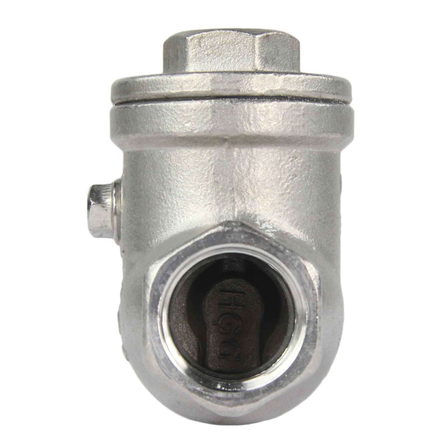 Swing check valve Elephant VC3232P-T body material - stainless steel AISI 316, closure element material - stainless steel AISI 316, seal - PTFE