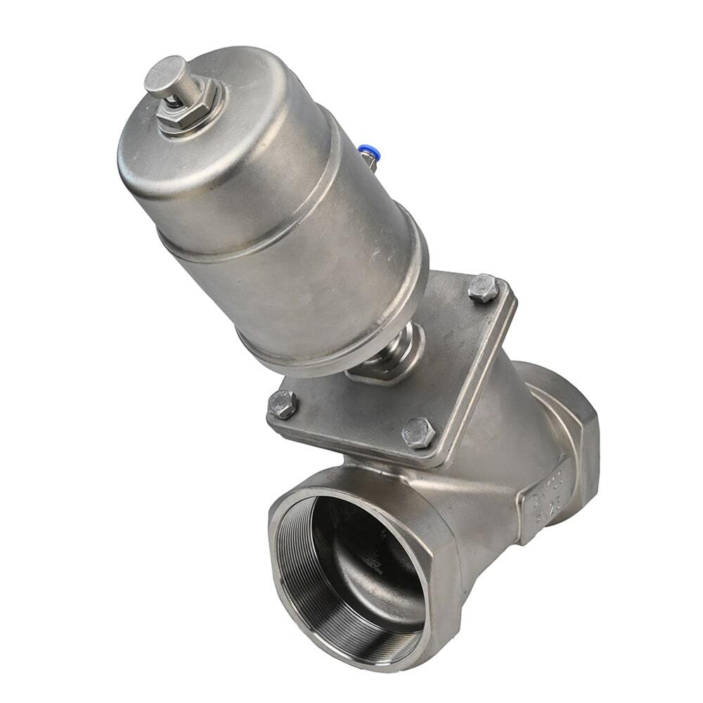 Pneumatic valve Elephant VS3232PV-T-1PNC 16 bar/25 bar, body material - stainless steel CF8M, threaded, Y-shaped