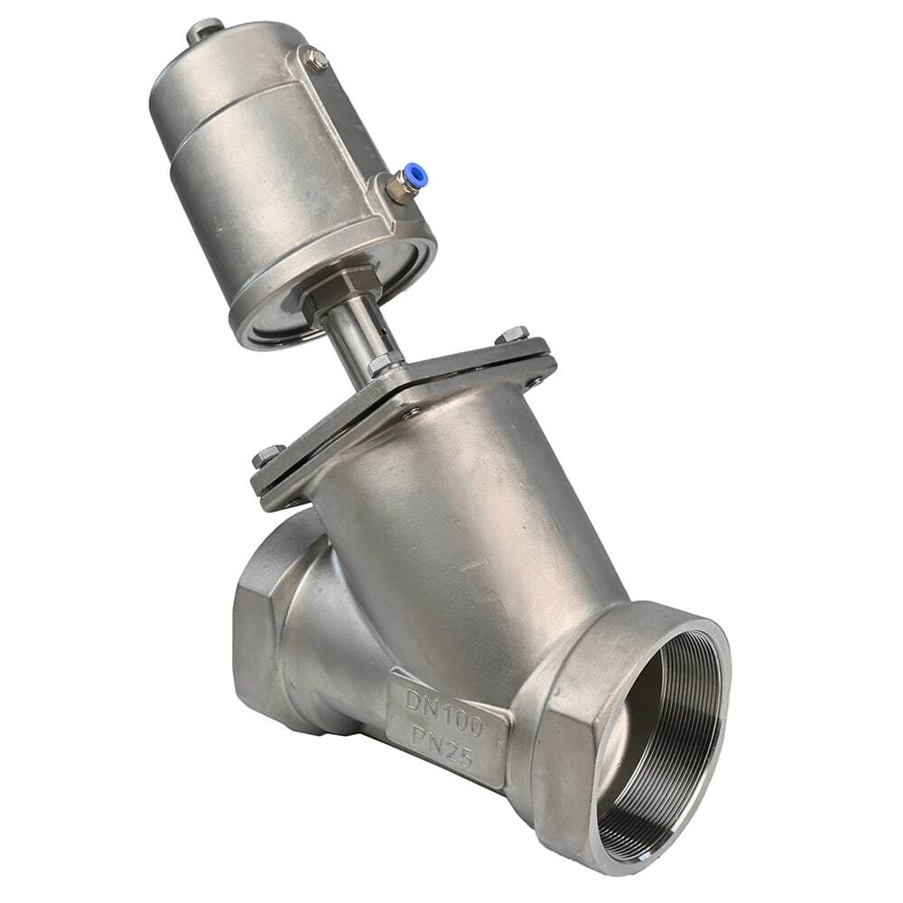 Pneumatic valve Elephant VS3232PV-T-1PNC 16 bar/25 bar, body material - stainless steel CF8M, threaded, Y-shaped