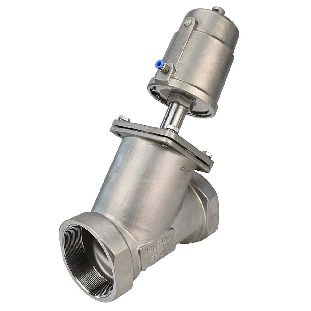 Pneumatic valve Elephant VS3232PV-T-1PNC 16 bar/25 bar, body material - stainless steel CF8M, threaded, Y-shaped