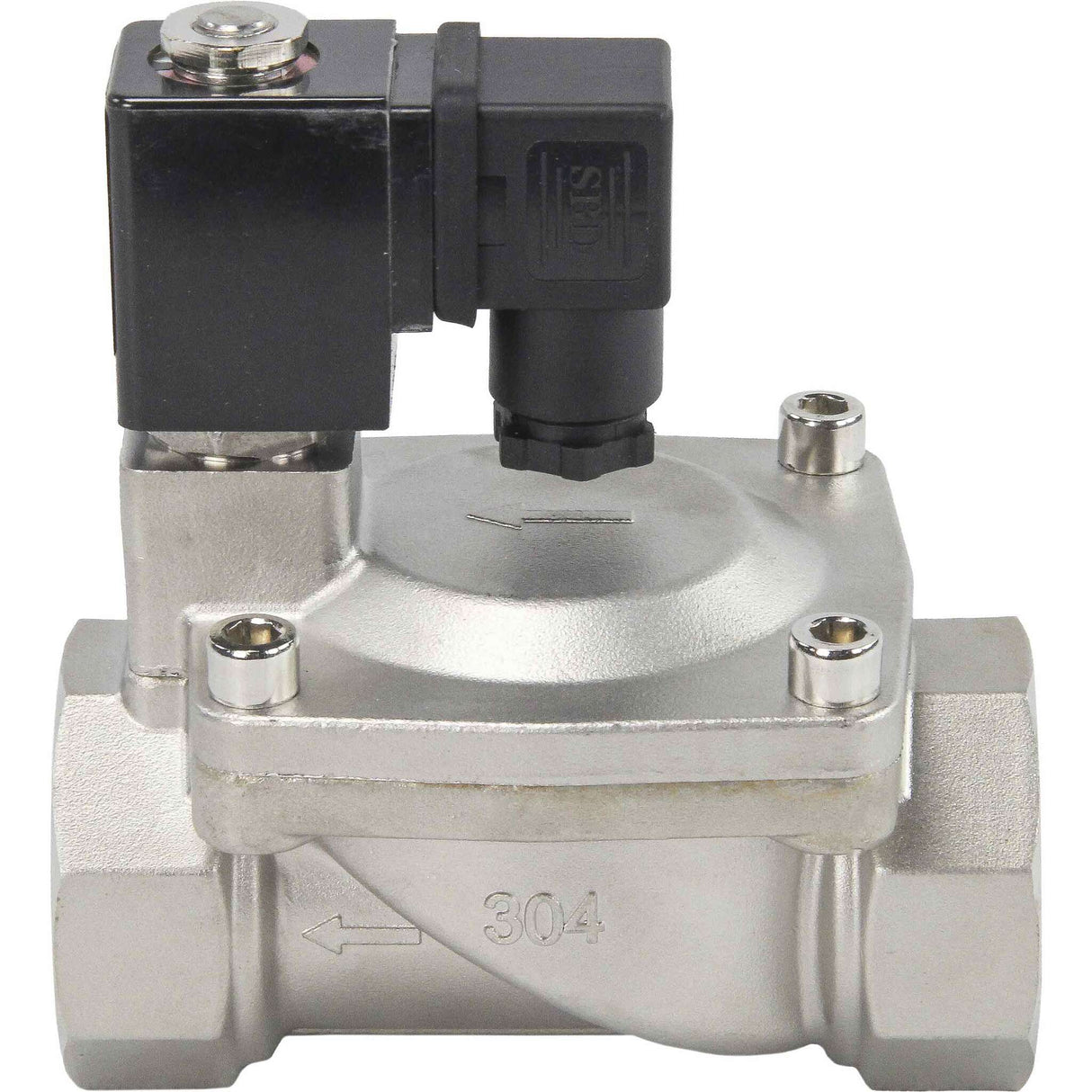 Solenoid valves Elephant VS431-VT-NC-220VAC DN10-50 10 bar 304 steel housing, pilot action, threaded, normally closed, seal VITON, 220V coil