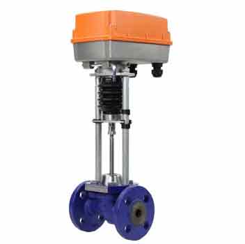 Two-way control valve Elephant 16 bar with electric actuator TSL-1600-25-1-230-IP67