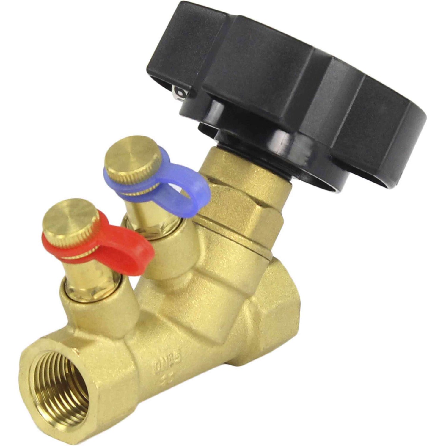 Static balancing valve Elephant VB0000P-T 16 bar brass, Threaded connection