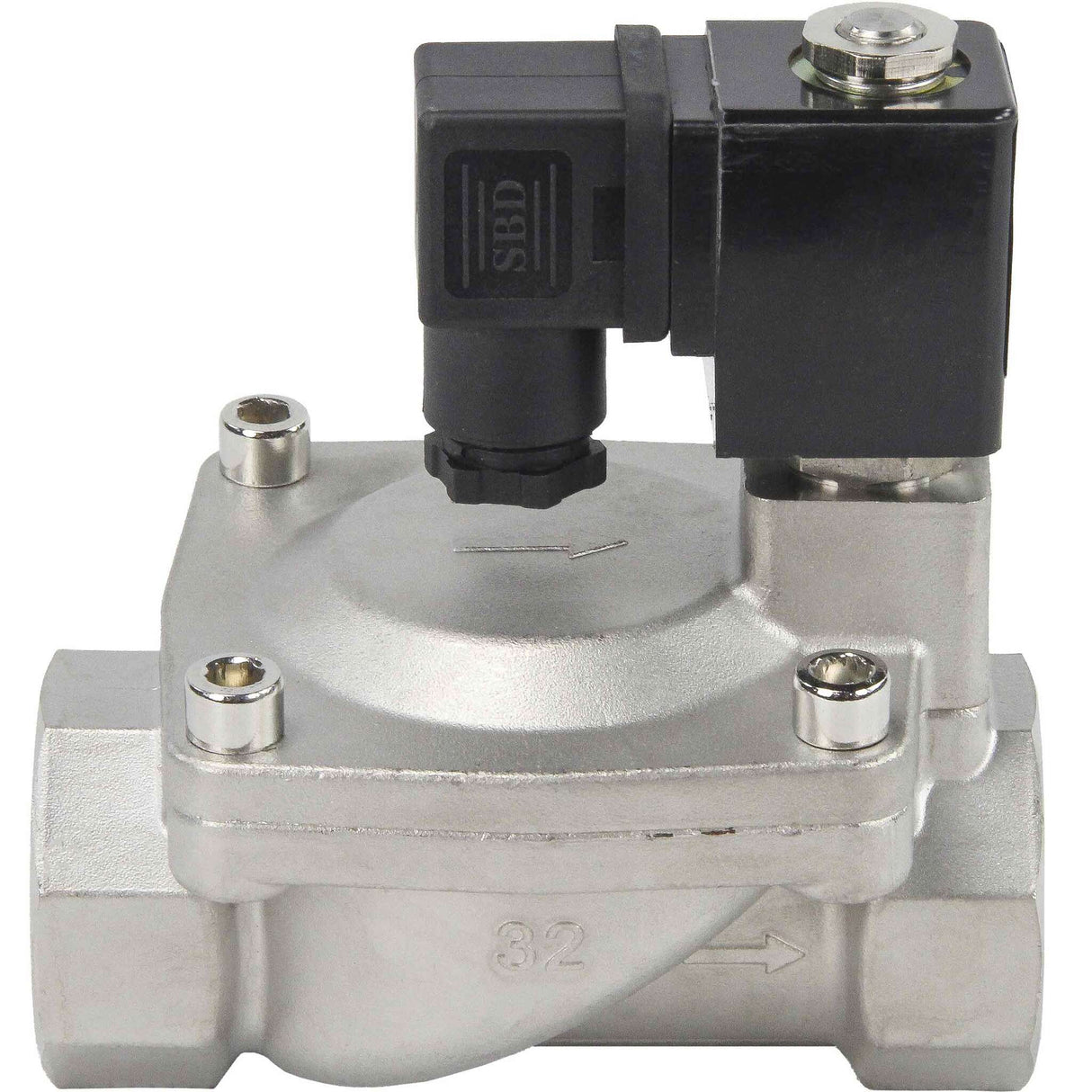 Solenoid valves Elephant VS431-NT-NC-24VDC DN10-50 10 bar 304 steel housing, pilot action, threaded, normally closed, seal NBR, 24V coil