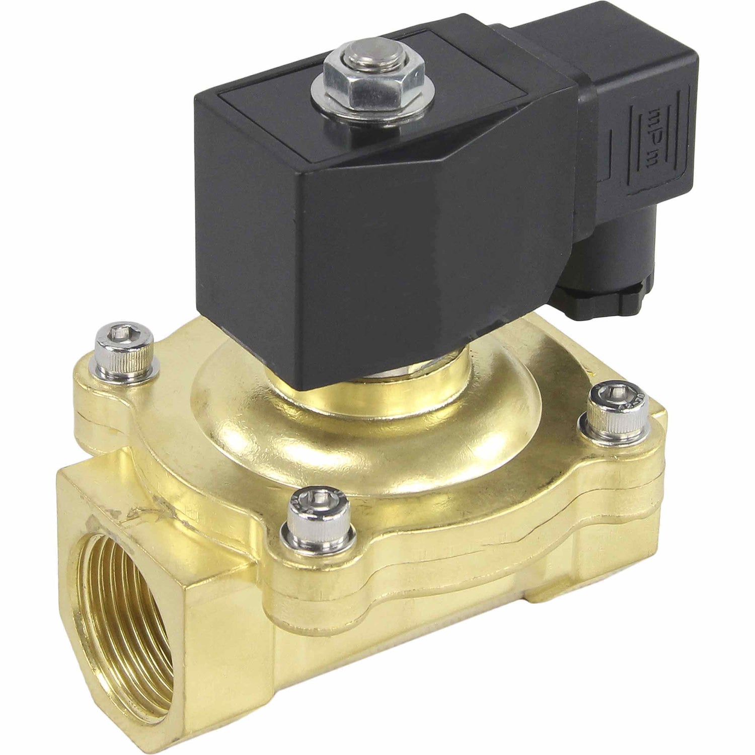 Two way normally closed direct acting electric solenoid valve Elephant VS2W-200N-NC NBR 24V, body material - brass, seal - NBR
