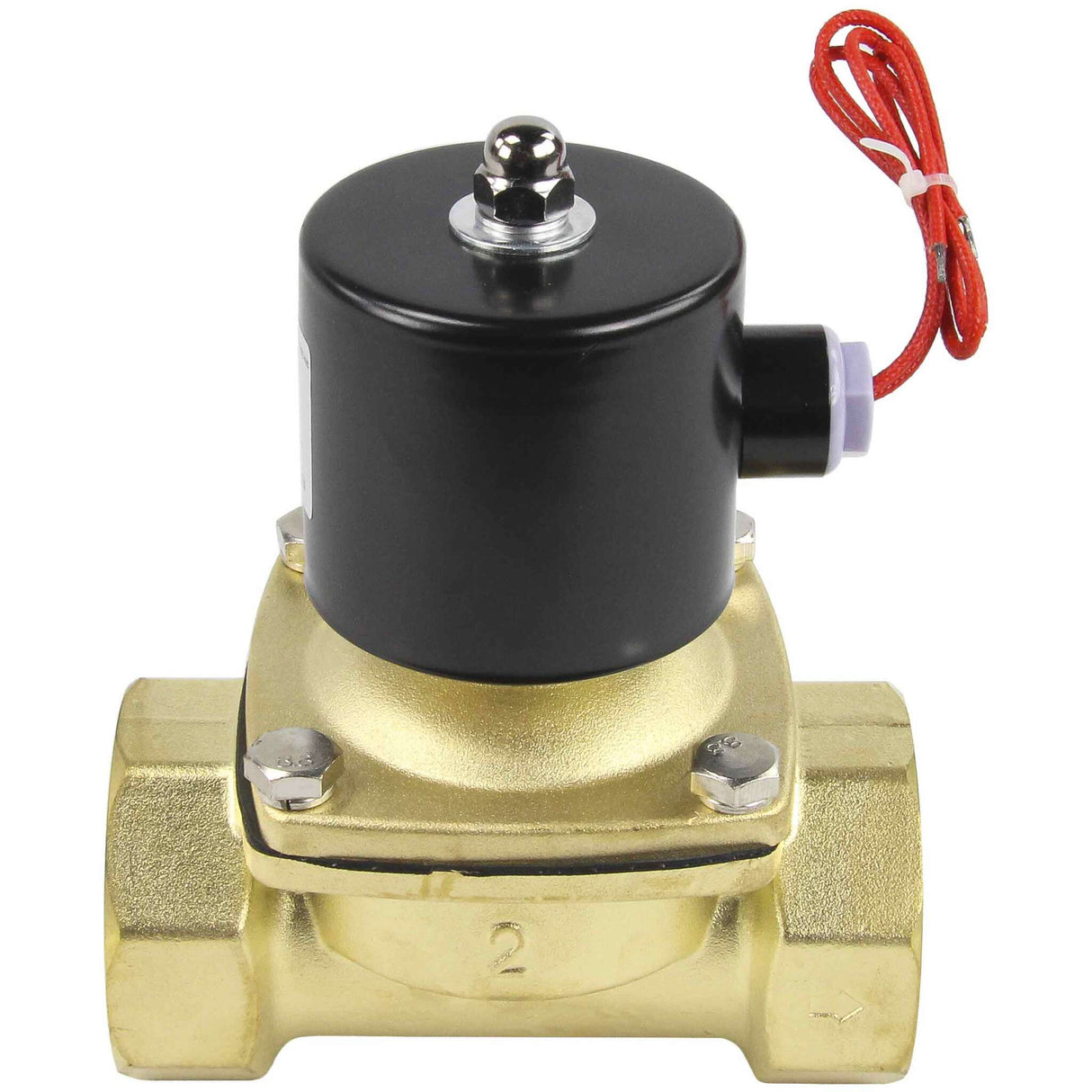 Two way normally closed direct acting electric solenoid valve Elephant VS2W-100E-NC EPDM 24V, body material - brass, seal - EPDM