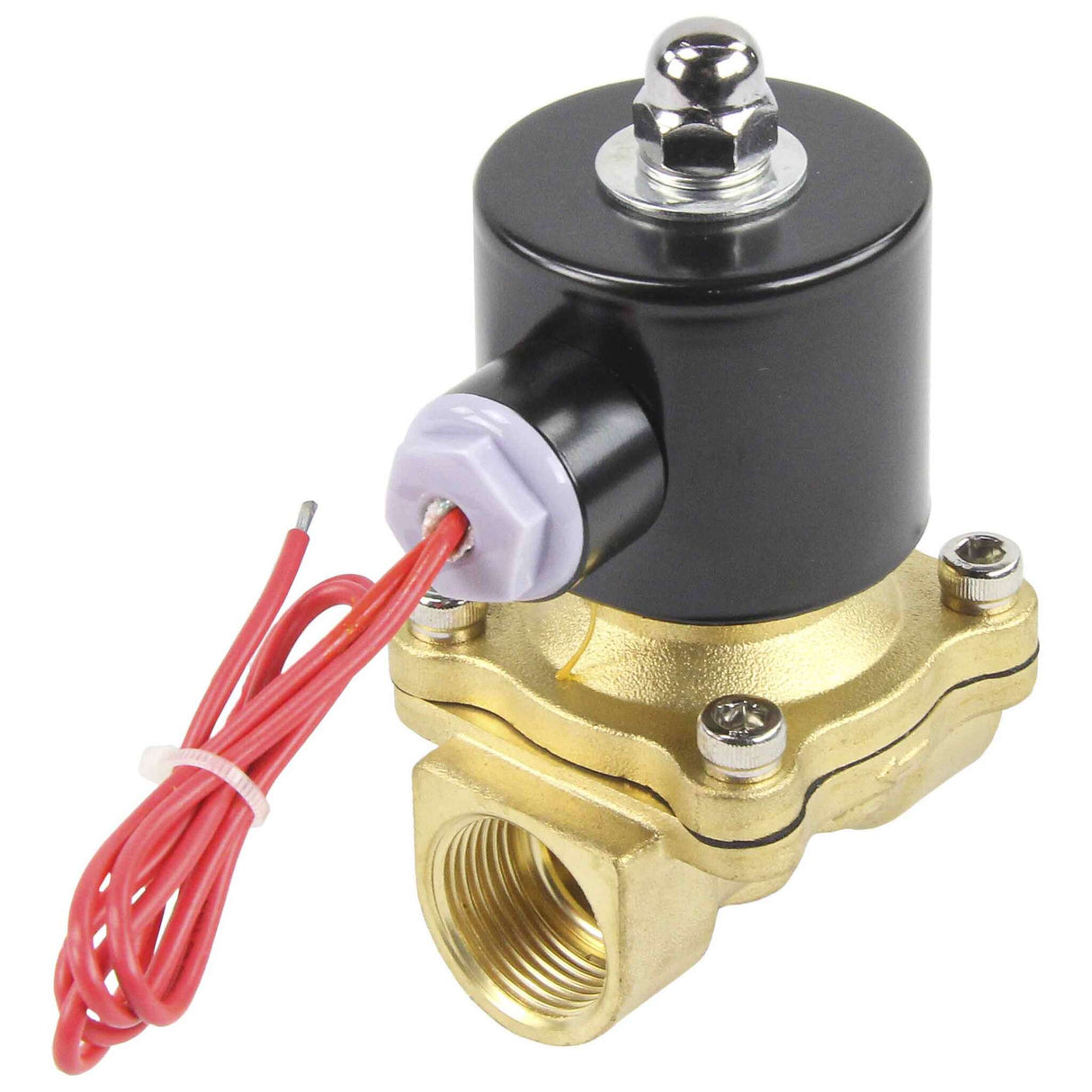 Two way normally closed direct acting electric solenoid valve Elephant VS2W-100N-NC NBR 24V, body material - brass, seal - NBR