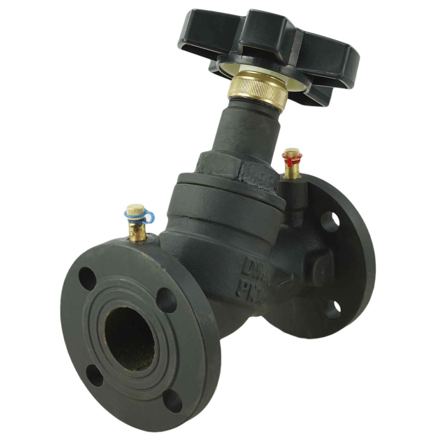 Static balancing valve Elephant VB1431V-F 16 bar, cast iron, flanged connection with nipples