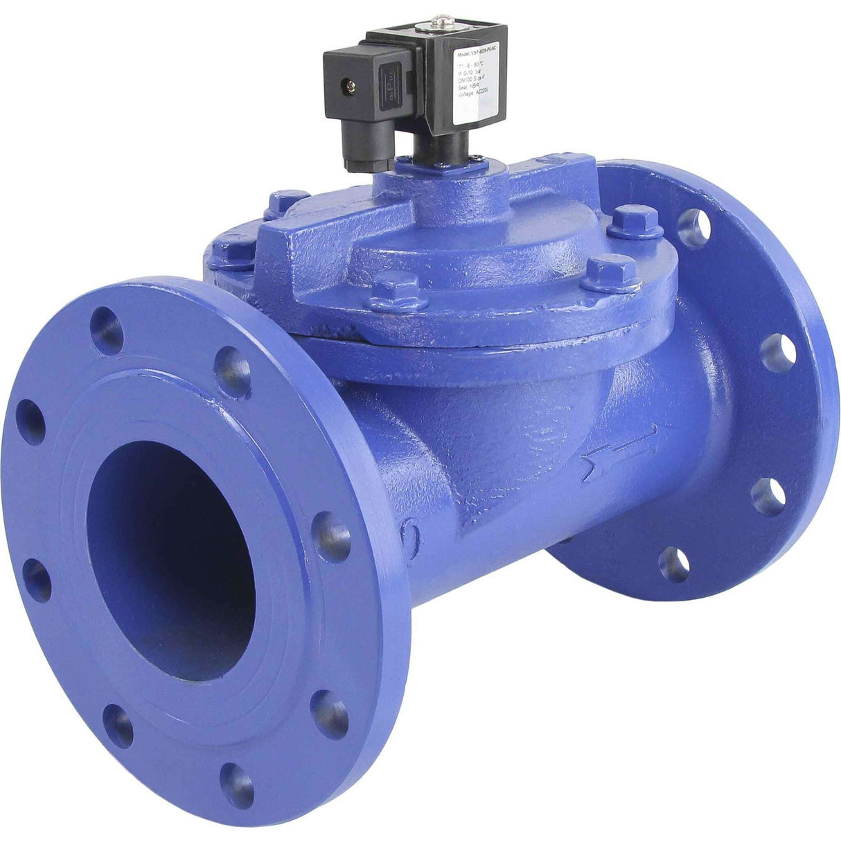 Two way normally closed indirect acting electric solenoid valve Elephant VSF-602V-PU-NC VITON 24V, body material - cast iron, seal - Viton