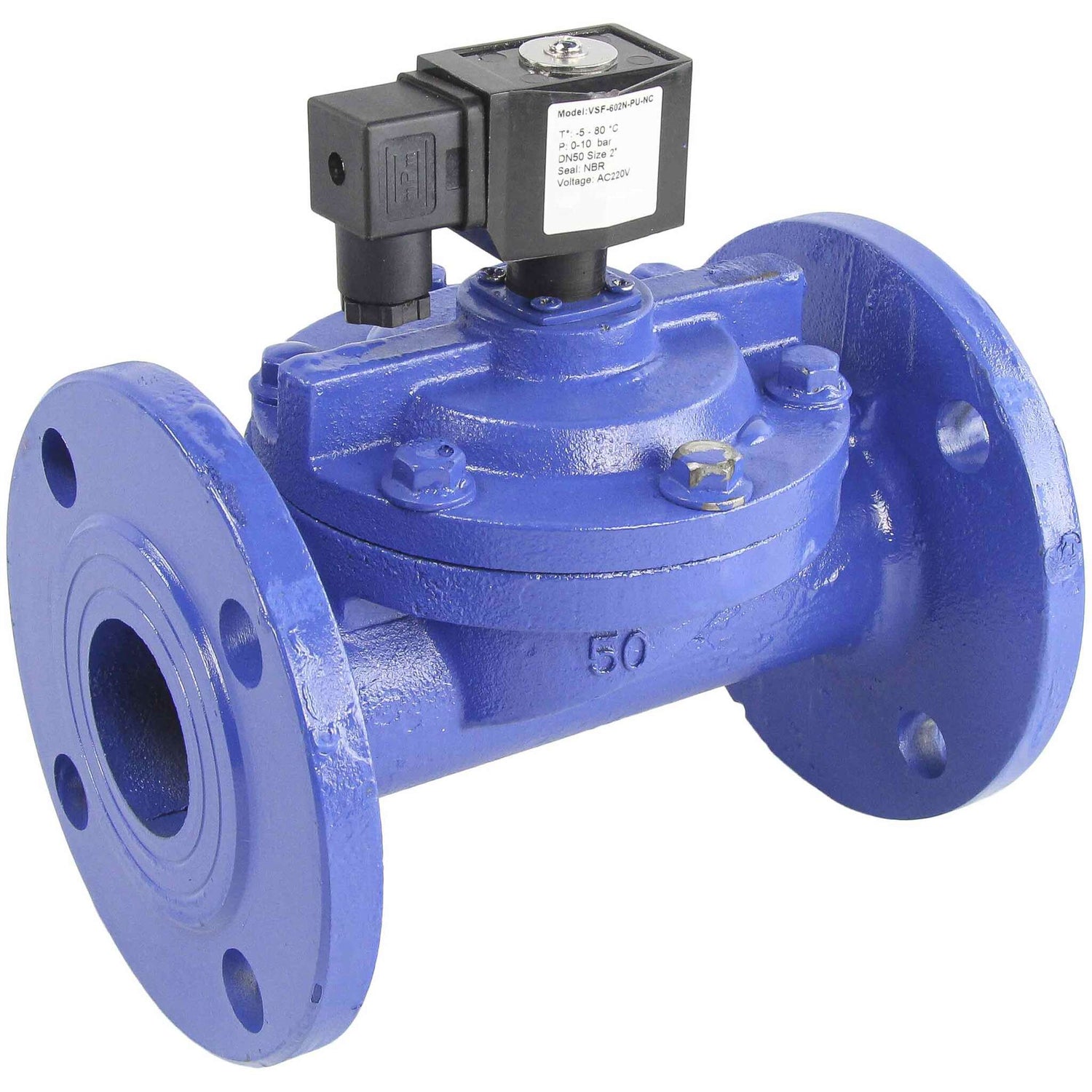 Solenoid valve Elephant VS610-NF-NC-24VDC-PA, body material - cast iron, seal - NBR, normally closed, coil - 24V DAR