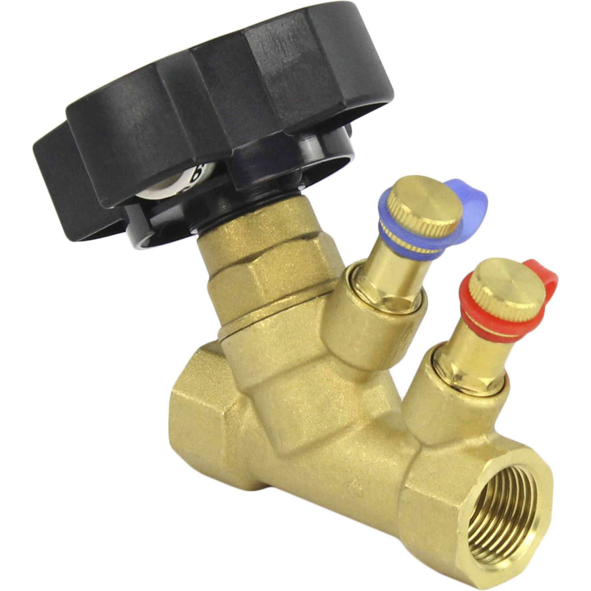 Static balancing valve Elephant VB0000P-T 16 bar brass, Threaded connection