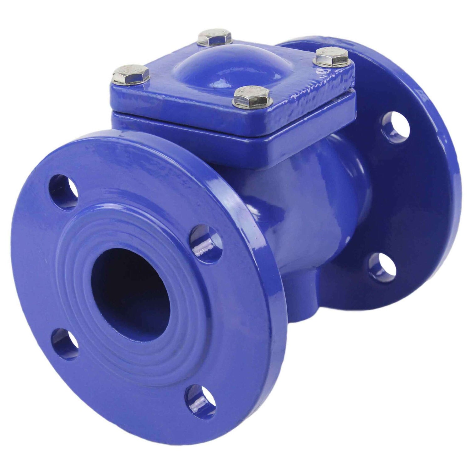 Ball check valve Elephant VCB1414N-F 16 bar with drain plug, body material - cast iron GGG50, closure element material - cast iron GGG50, seal - NBR
