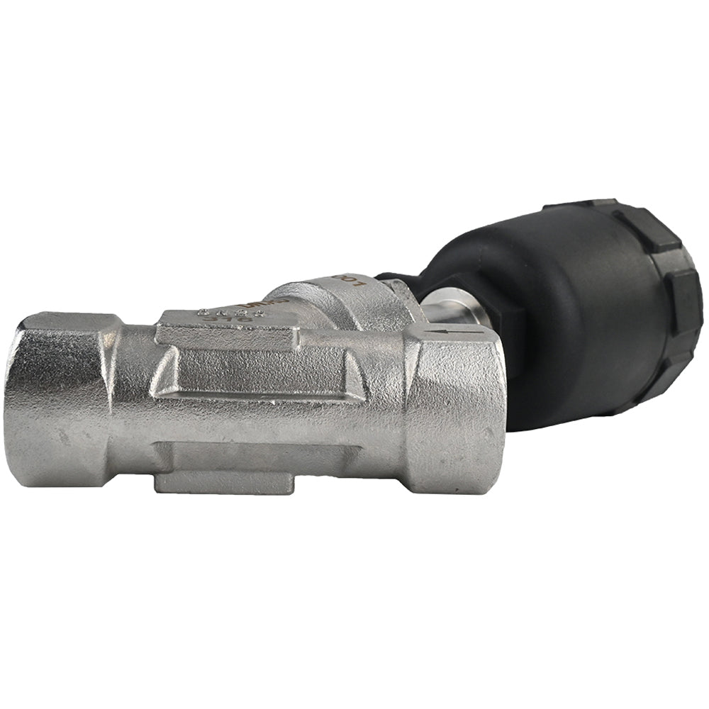 Pneumatic valve Elephant VS324PV-T-1PNC 25 bar, body material - stainless steel CF8M, threaded, Y-shaped